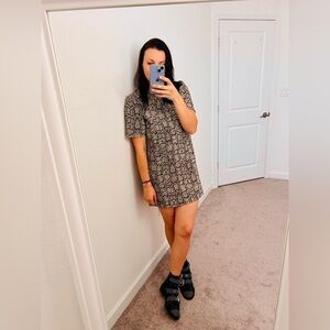 Zara Snakeskin Print Dress